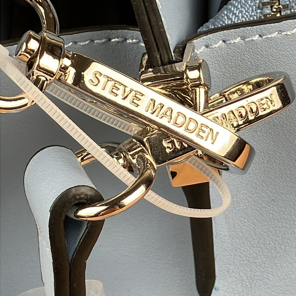 Steve Madden Bevelyn Satchel Blue Purse NWT - Picture 11 of 16